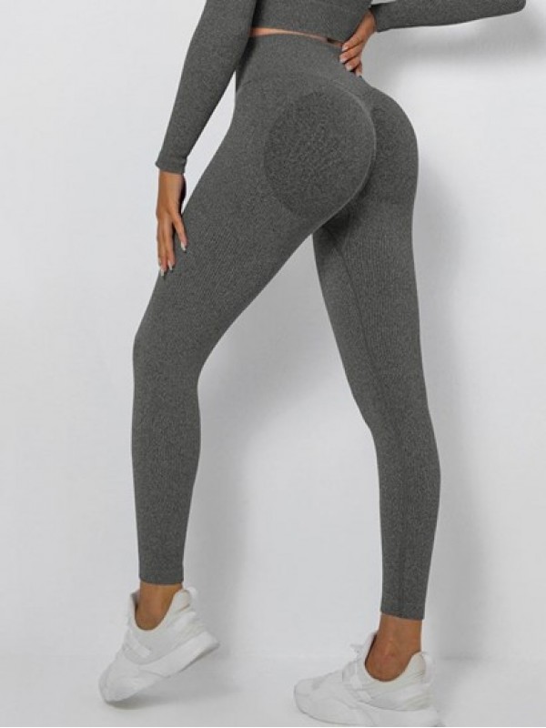 Ribbed Ruched Scrunch Butt Sports Leggings