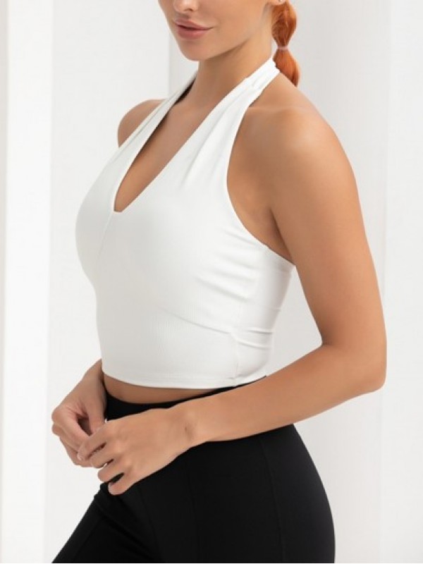 Padded Halter Sports Tank Top