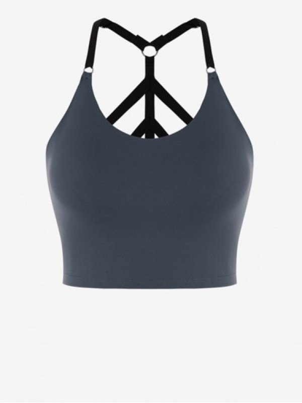 Strappy Back Longline Sports Bra