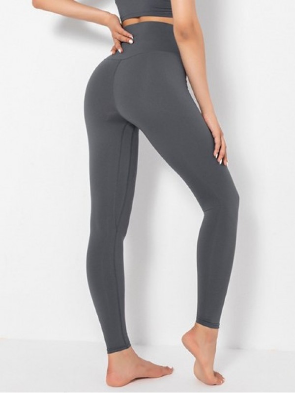 Elastic High Waisted Hips Tight  Yoga Sports Pants