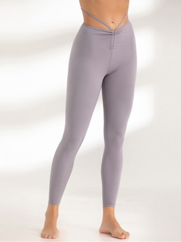 Lace Up Ruched Yoga Leggings