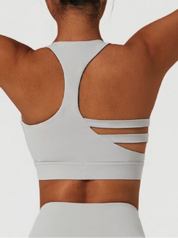 Racerback Padded Strappy Sports Bra