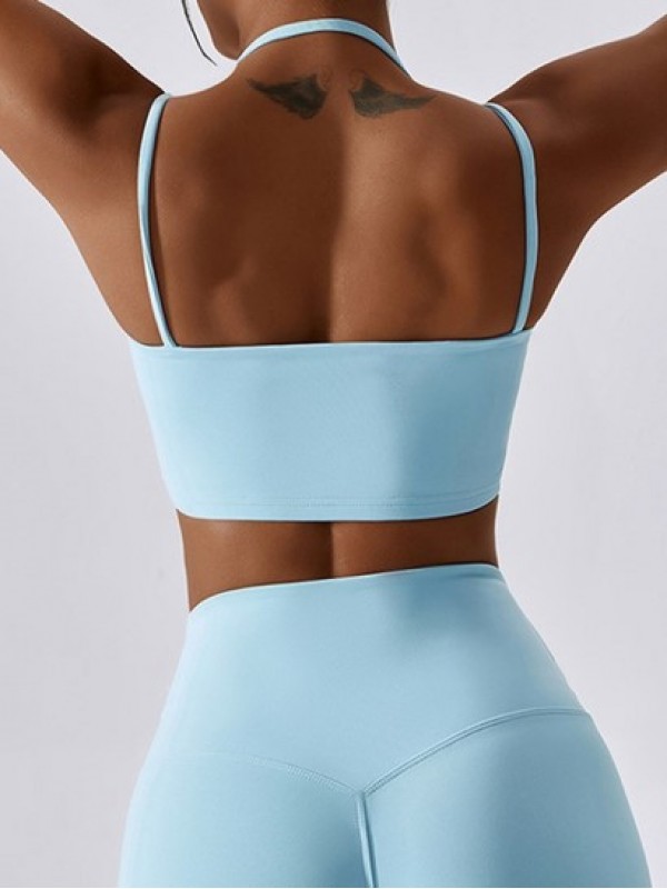 Halter Cami Seamless Padded Sports Bra