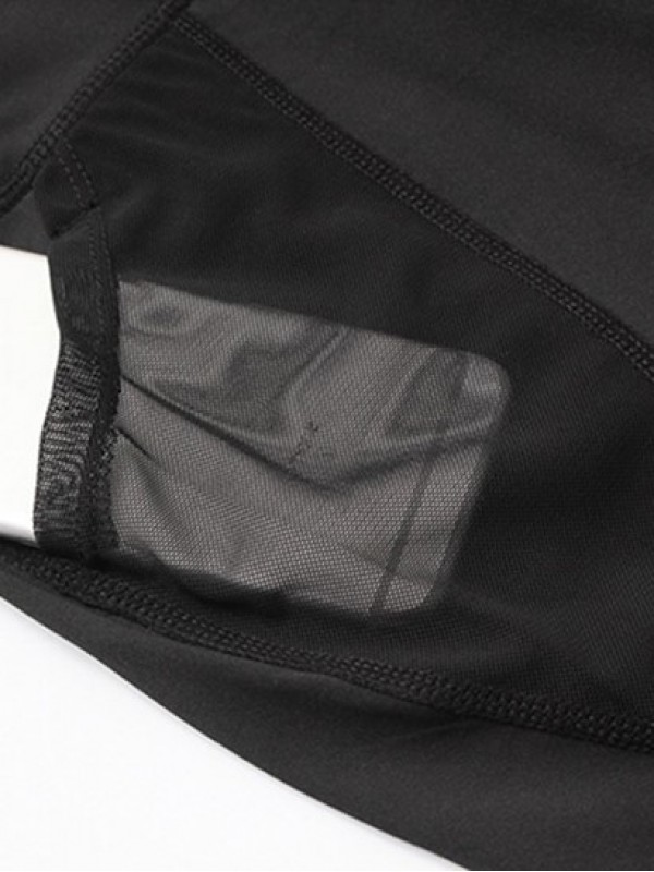 Wideband Waist Sports Shorts With Mesh Pocket