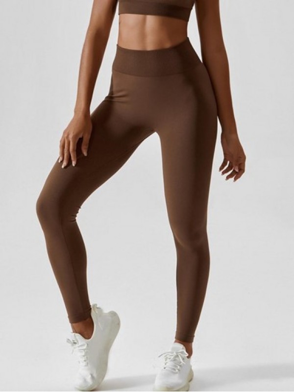 High Ribbed Waisted Skinny Sports Leggings