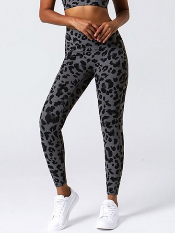 High Waist Leopard Pattern Yoga Leggings