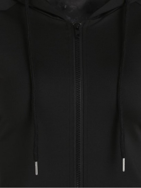 Pockets Zip Up Sports Hoodie Jacket