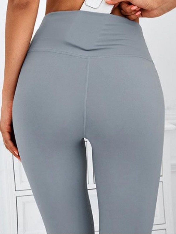 Seamless Solid Color High Rise Soft Touch Yoga Gym Leggings