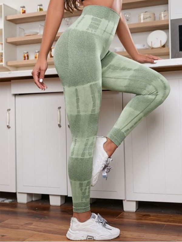 High Waisted Tie Dye Scrunch Butt Sports Leggings