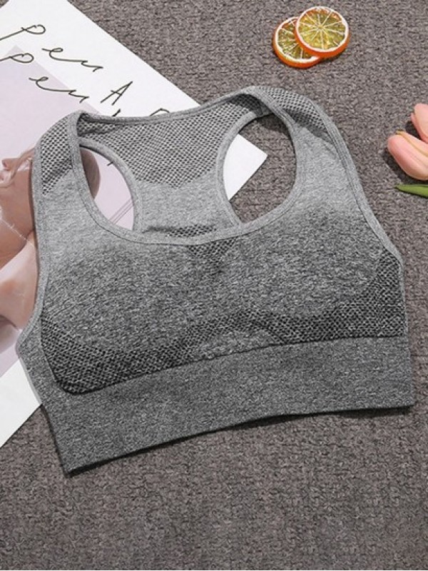 Ombre Heathered Racerback Sports Bra