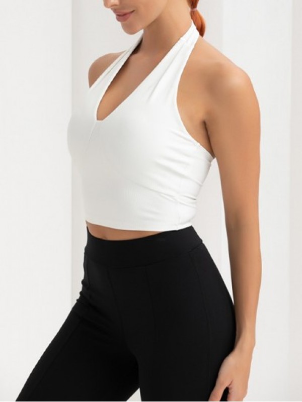 Padded Halter Sports Tank Top